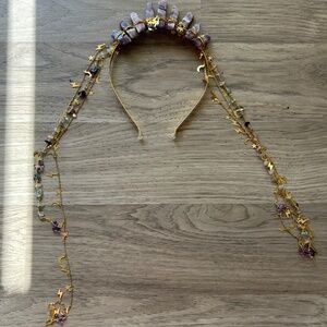 Amethyst crystal crown or headband